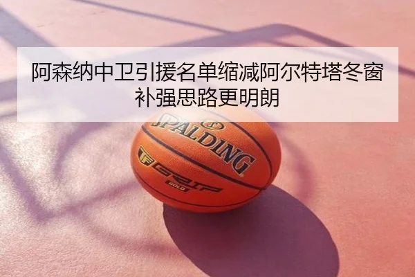 阿森纳中卫引援名单缩减阿尔特塔冬窗补强思路更明朗